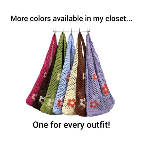 ⭐️SALE ~ 1 left⭐️ Mesh Tote Bag Khaki & Cream Floral ~ New - Picture 5 of 9